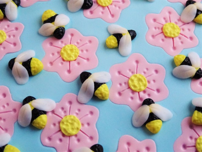Bee and flower polymer clay slab tutorial