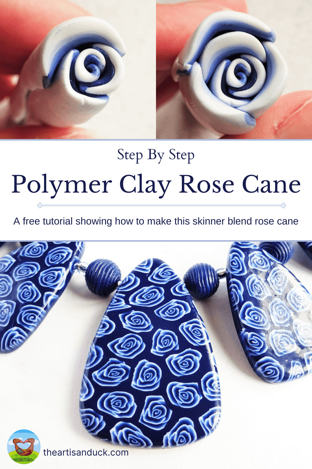 Polymer Clay Rose Cane Tutorial – An Easy Step By Step Guide – The Artisan  Duck