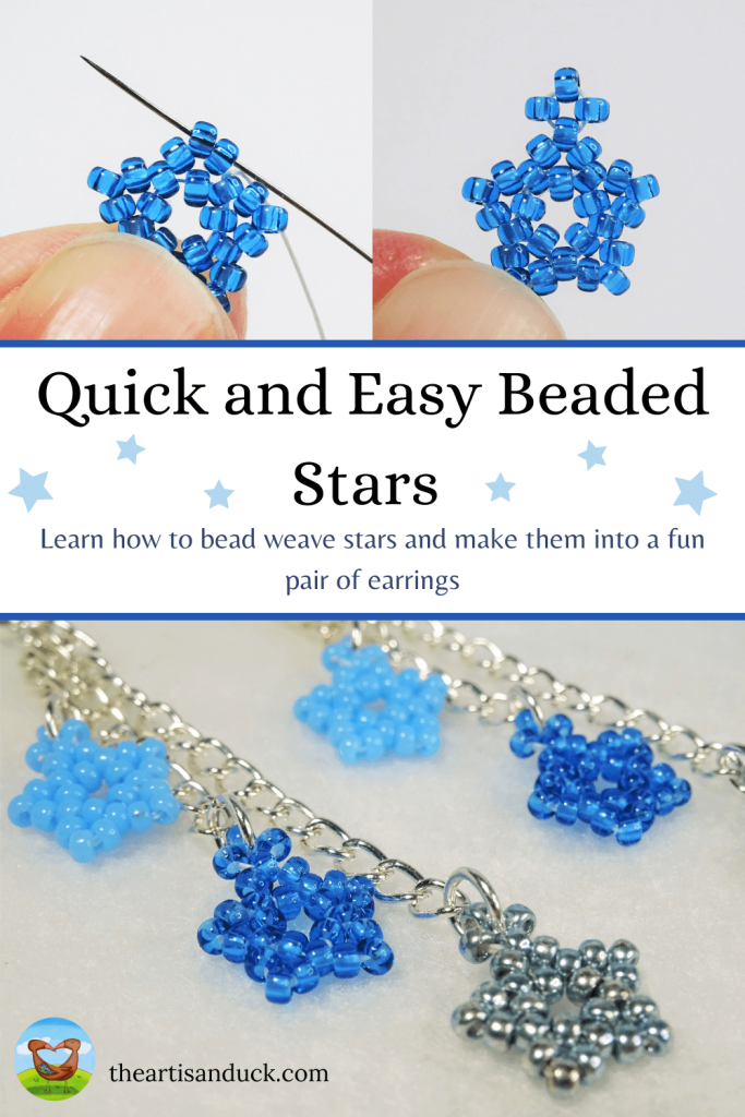 Quick-and-Easy-seed-bead-star-tutorial